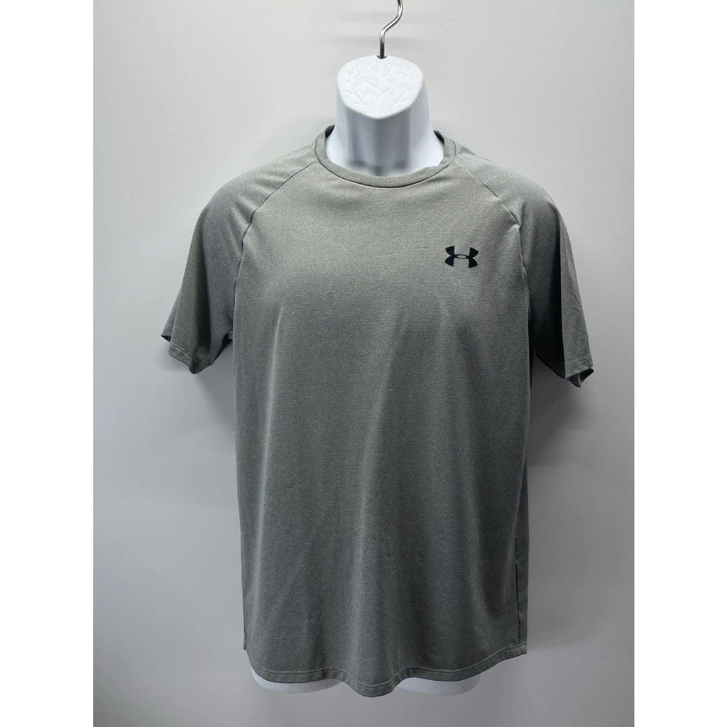 Under Armour Tech Tee Heat Gear Gray Loose Fit Lightweight Shirt Men’s Small