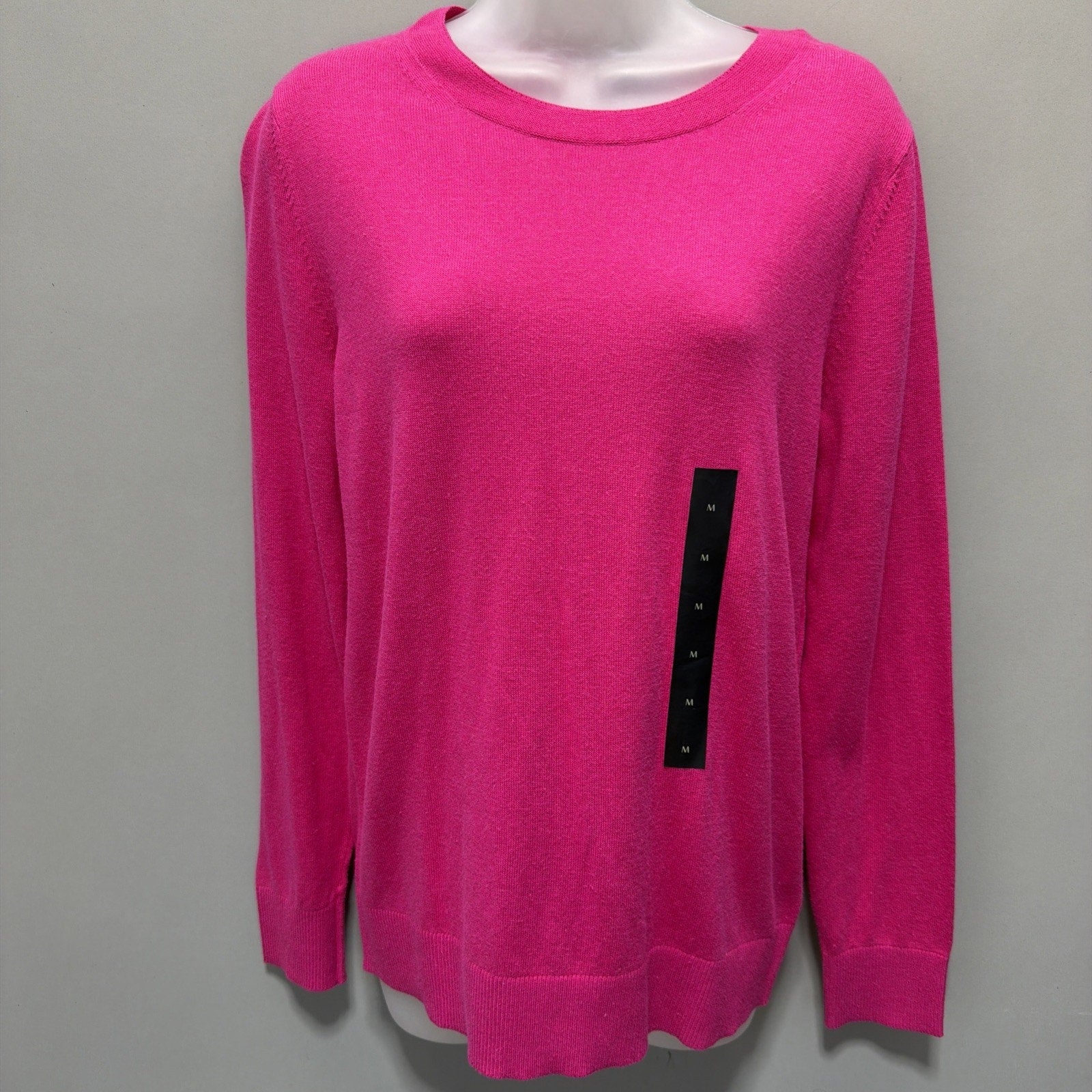 New Banana Republic Forever Sweater Women's M Solid Pink Long Sleeve Minimalist