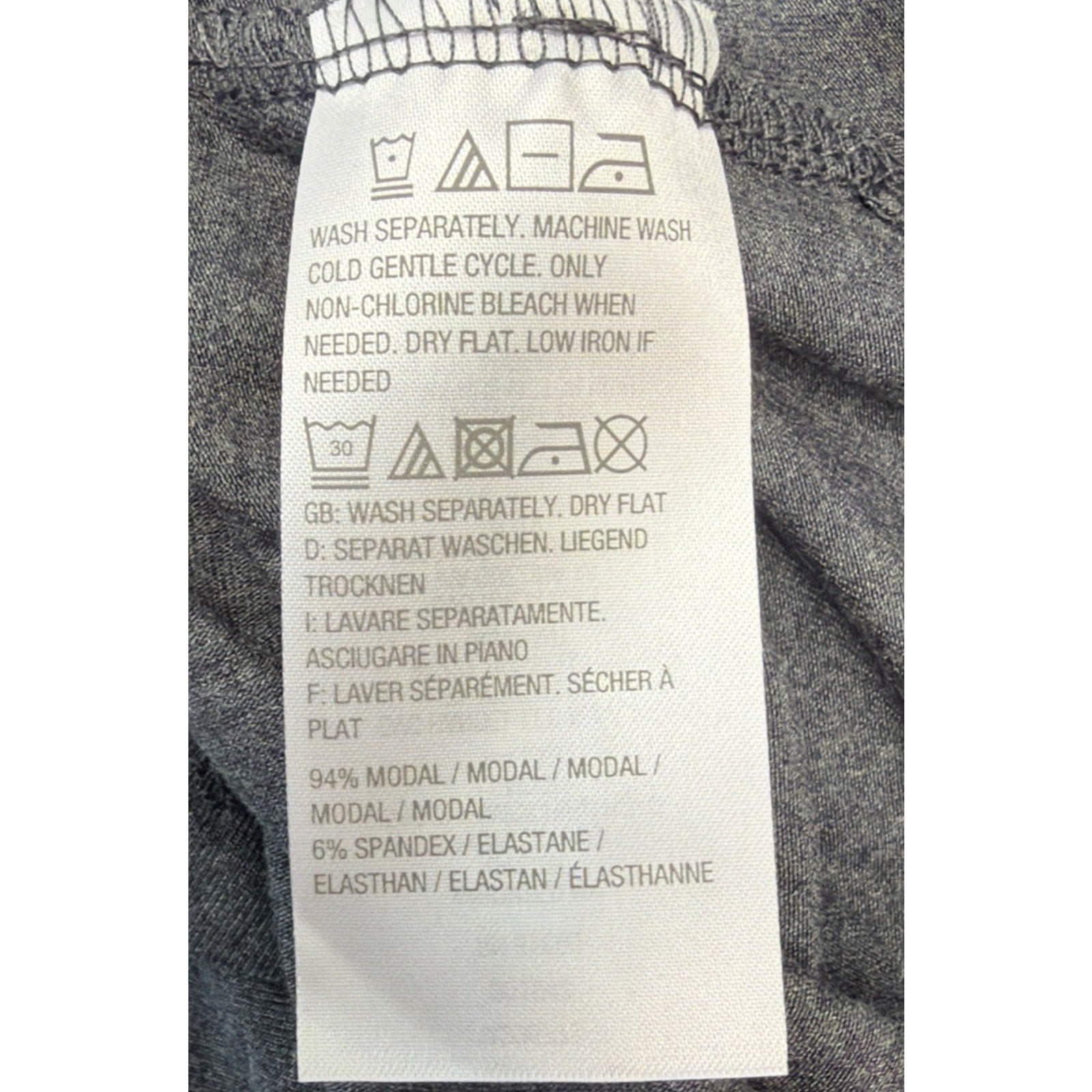 H by Halston Tunnel Funnel Neck Long Sleeves Top with Pockets Grey Small Size