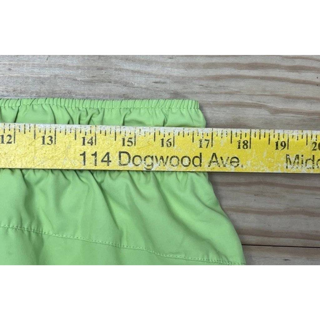 ATHLETIC WORKS Lime Green Lined Active Shorts Elastic Waist Sz XL Polyester
