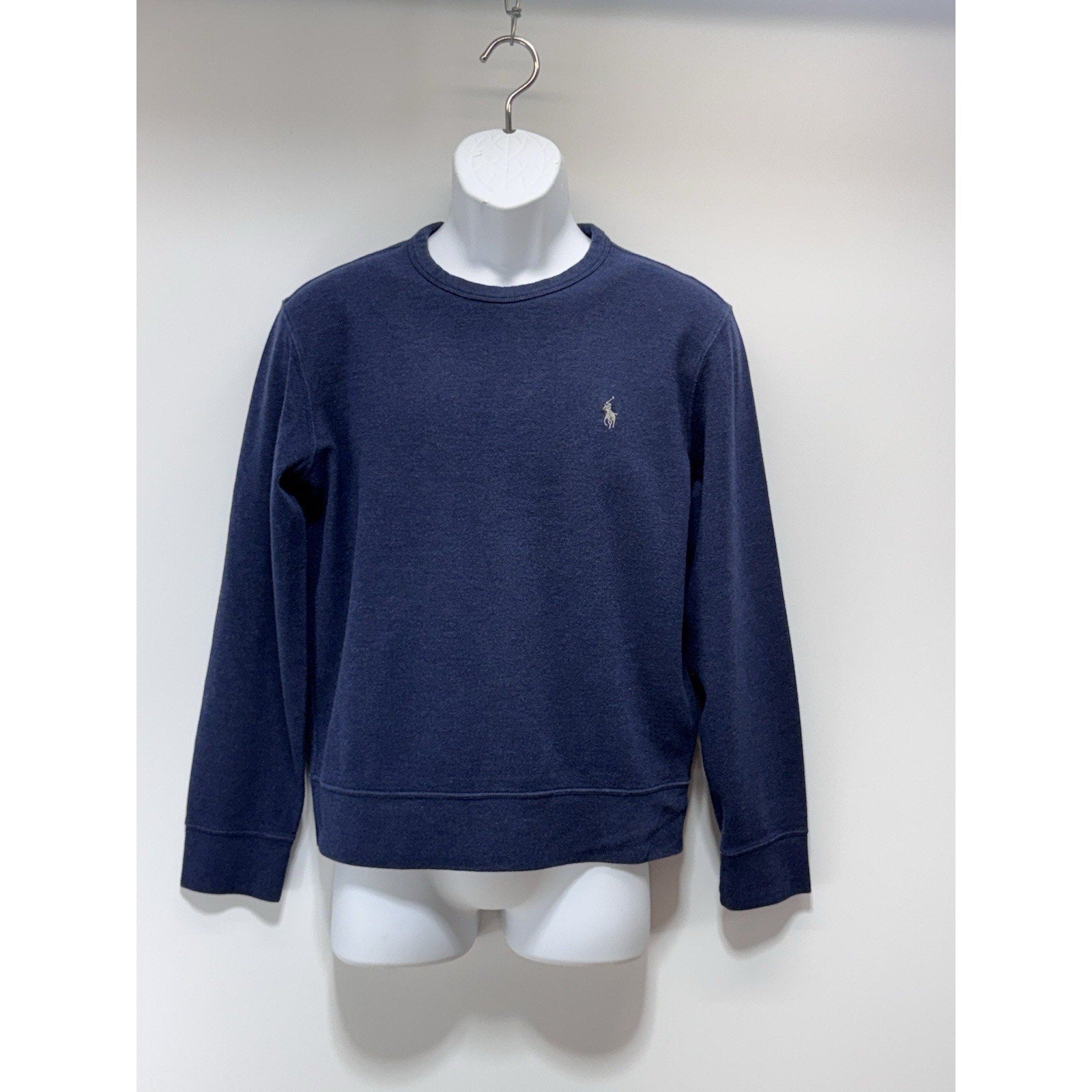 POLO RALPH LAUREN Spa Terry Navy Blue Crewneck Pullover Sweatshirt Men’s Size S