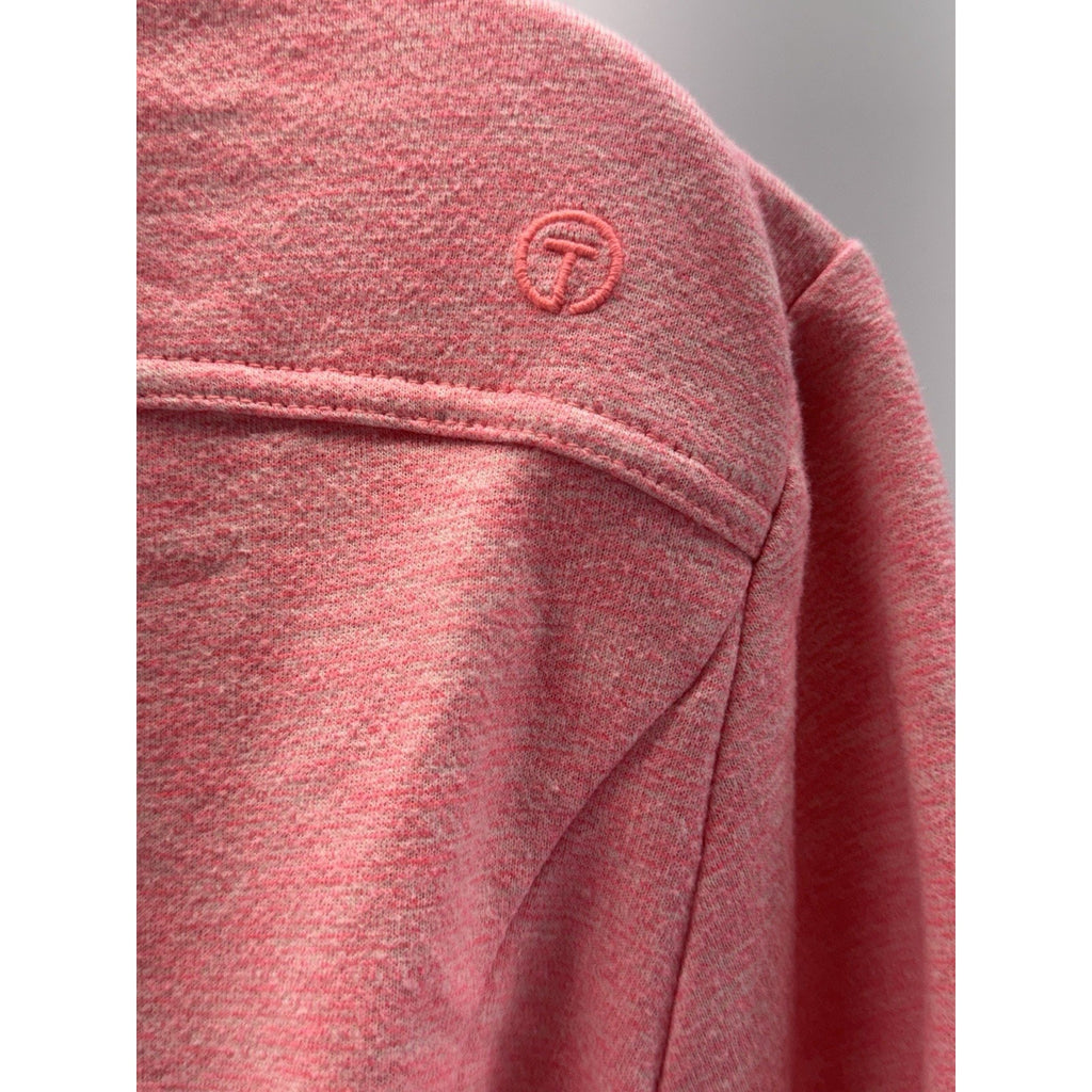 Talbots Jacket Cozy Brushed Terrain Pink Heathered Full Zip Athletic Women’s LP