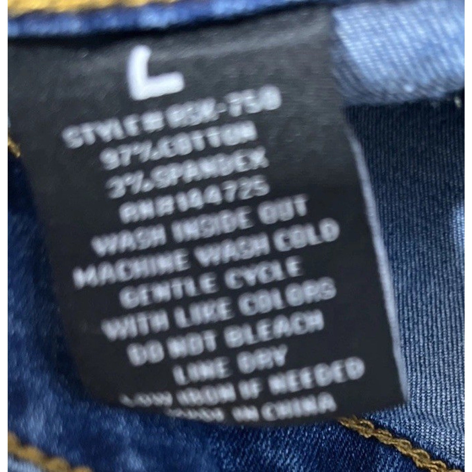 American Bazi LA Skirt Denim Jean Skirt Woman Distressed Front L Blue