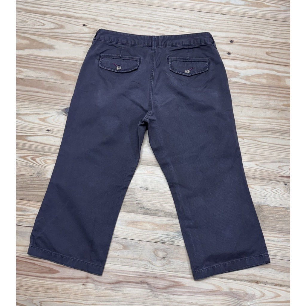 OLD NAVY LOW RISE Brown Canvas Capri Women’s SIZE 10