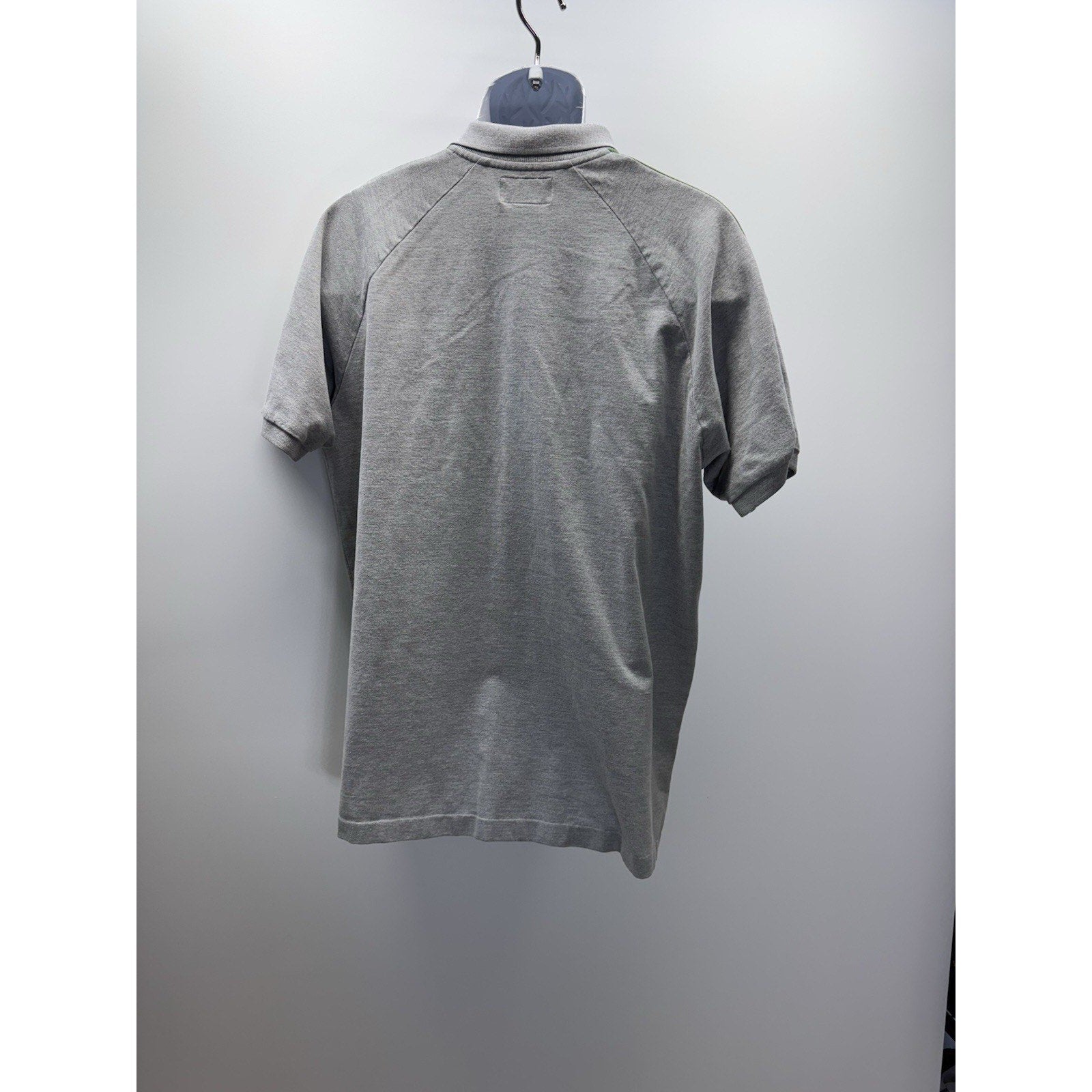 Abercrombie & Fitch Polo Mens XL Muscle Fit Logo Moose Gray With Green White