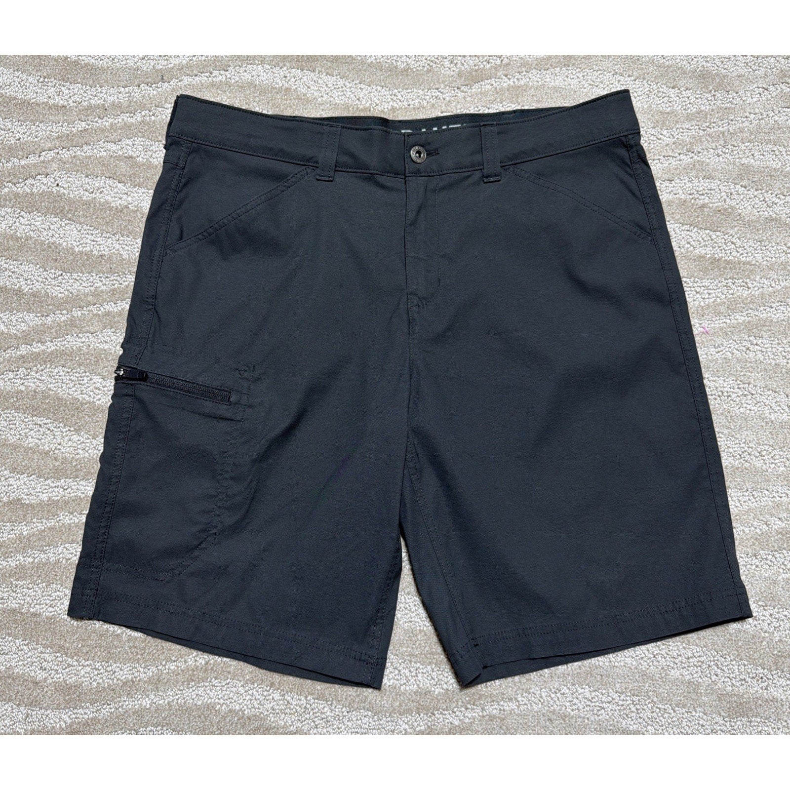 EDDIE BAUER Shorts Mens 36 x 10 Storm Gray Rainer Hiking Outdoor Nylon