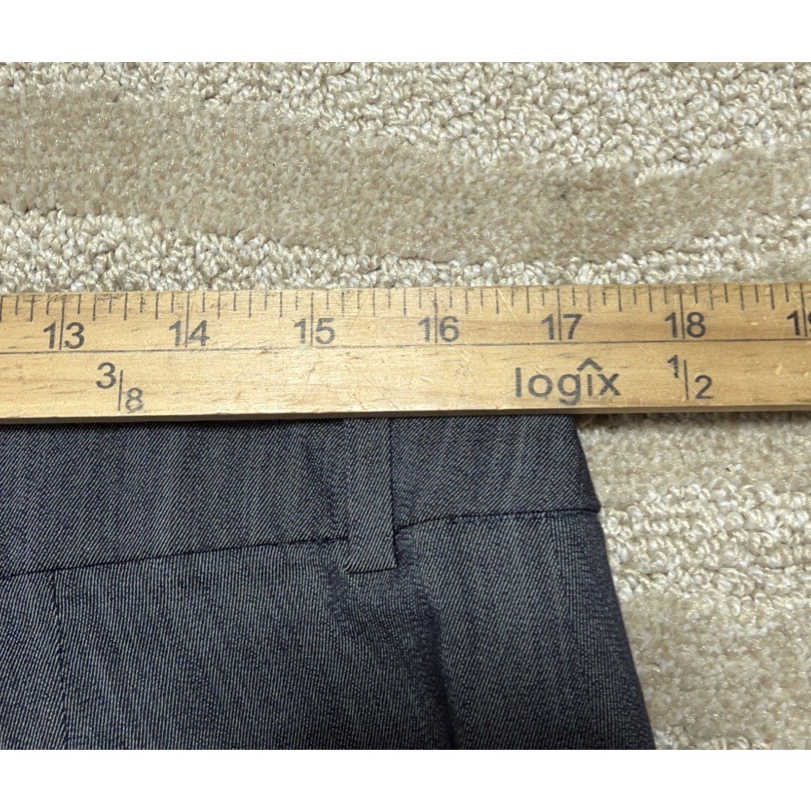 New Lee Secretly Shapes Straight Leg Trouser Women's Pants 16 S Mid Rise 34x29