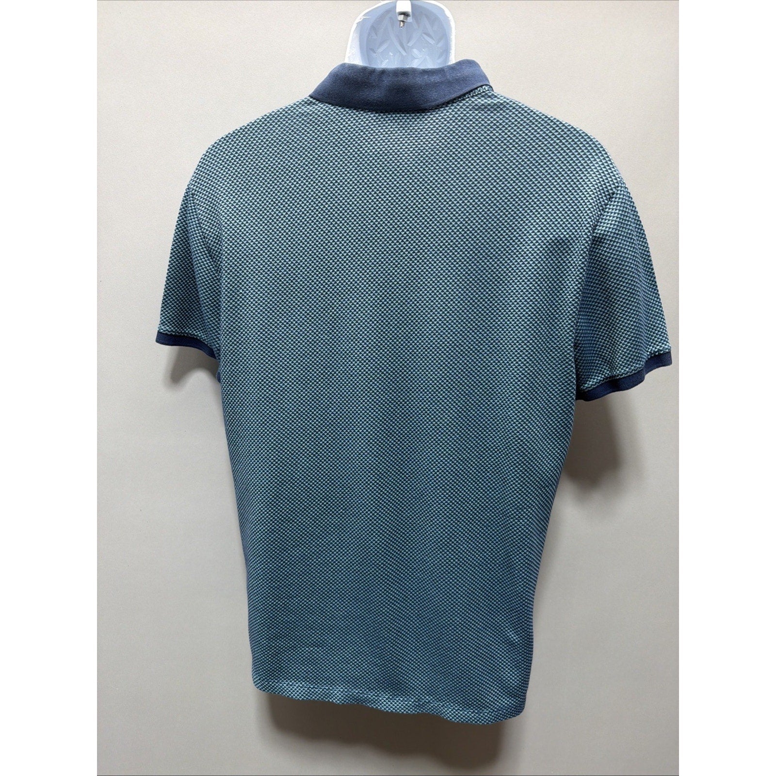 Express Geo Pique Everyday Performance Polo Sz M Casual Preppy