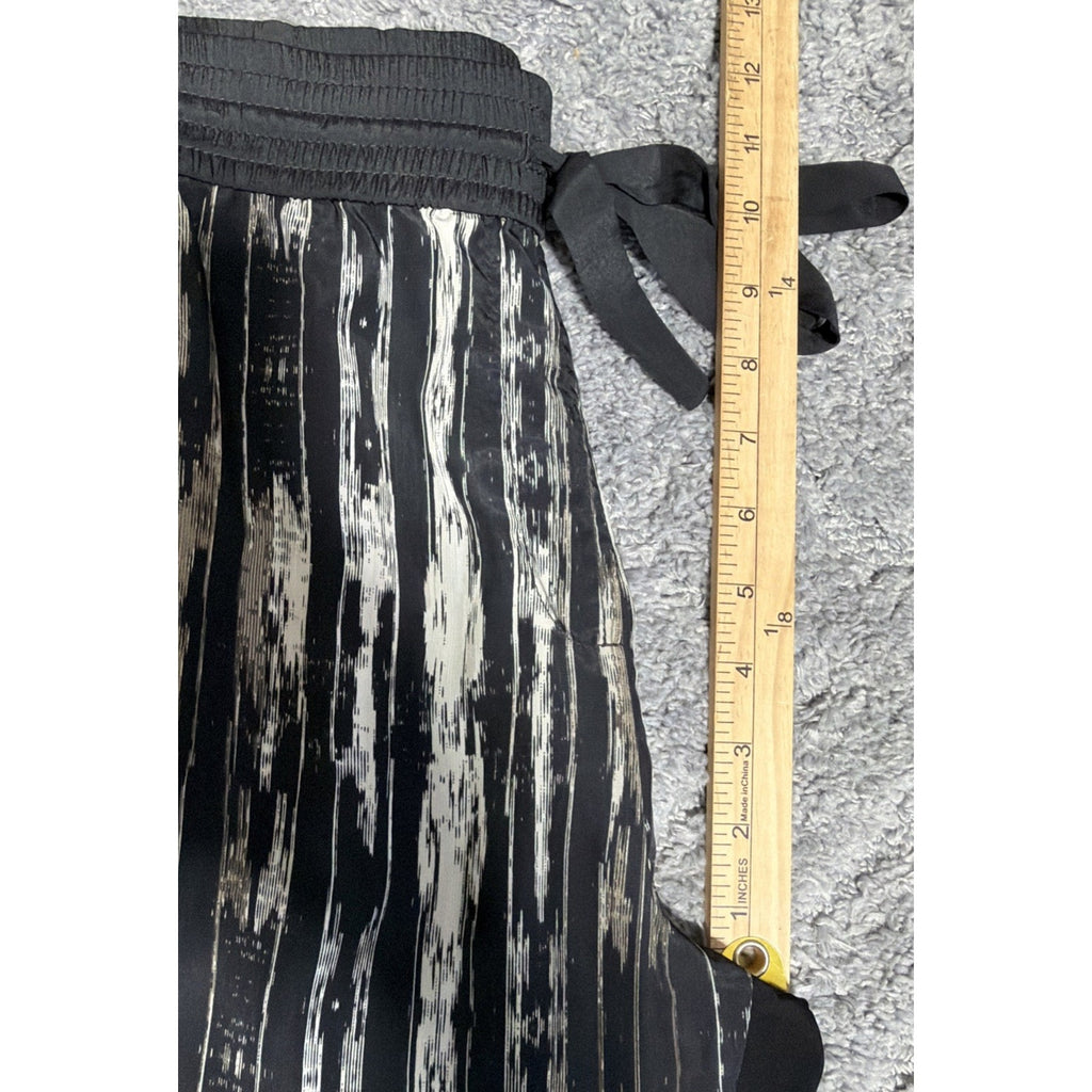 Kenneth Cole Black Printed Drawstring Jogger Pants Size S 30x27 Pockets