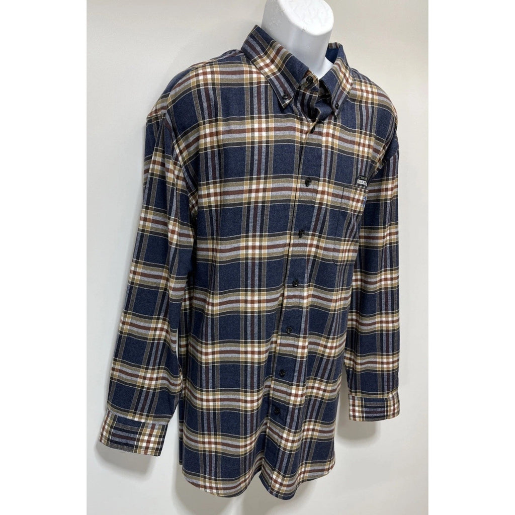 U.S. Polo Assn. Men's Shirt Flannel stretch plaid button collared NWT 2XLB