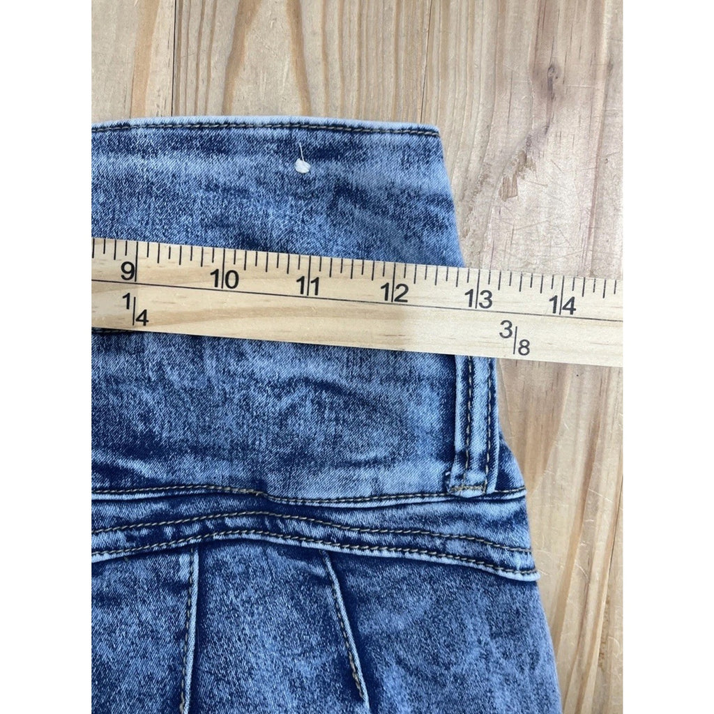 Love You Blue Acid Wash Jeans Size 7/8 Pockets Stretch 27x30