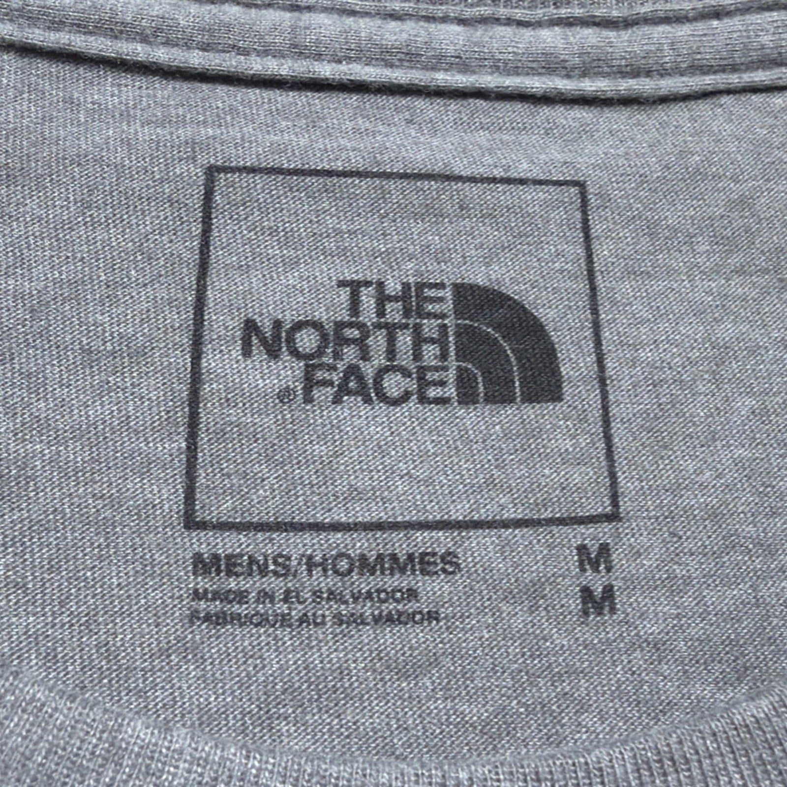 The North Face T Shirt Mens M Gray Mountain Peak Sunset Graphic Short Sleeve