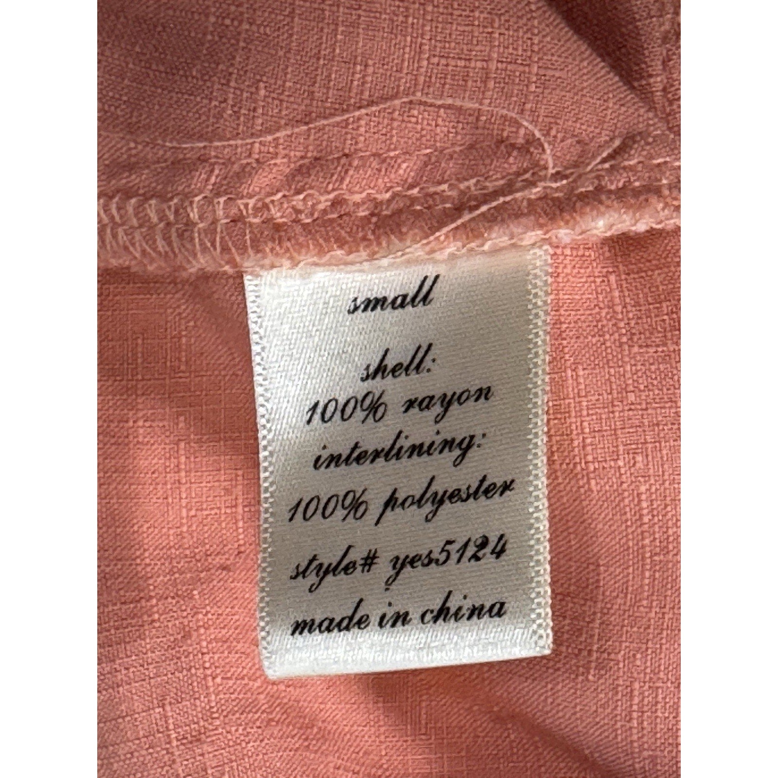 Mi Ami Peach & Ivory Geometric Crochet Small Tank top