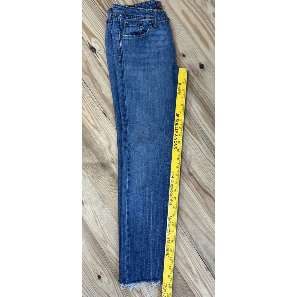 Y2K Levi's 518 Red Tab Women's Skinny Jeans 7 M Regular Fit Blue Denim