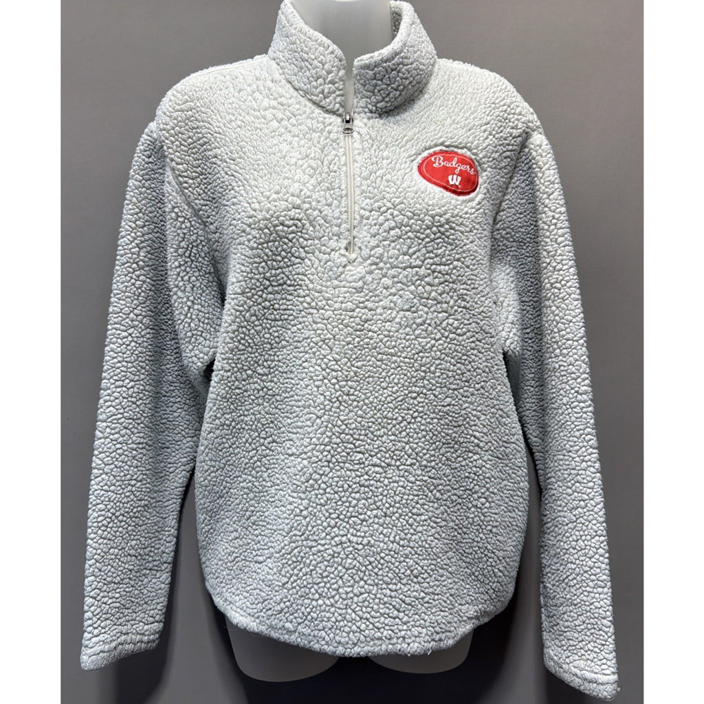 Wisconsin Badgers WoMens L 1/4 Zip Pullover Fleece Knights Apparel