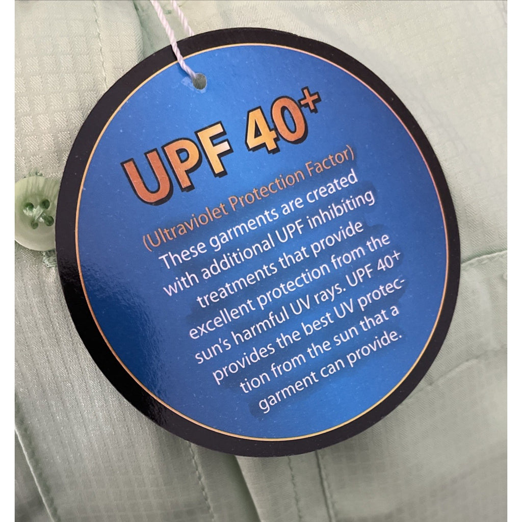 NWT Outdoor by Hilton Men's Size M Button Shirt Green SS Fishing Outdoor Shirt