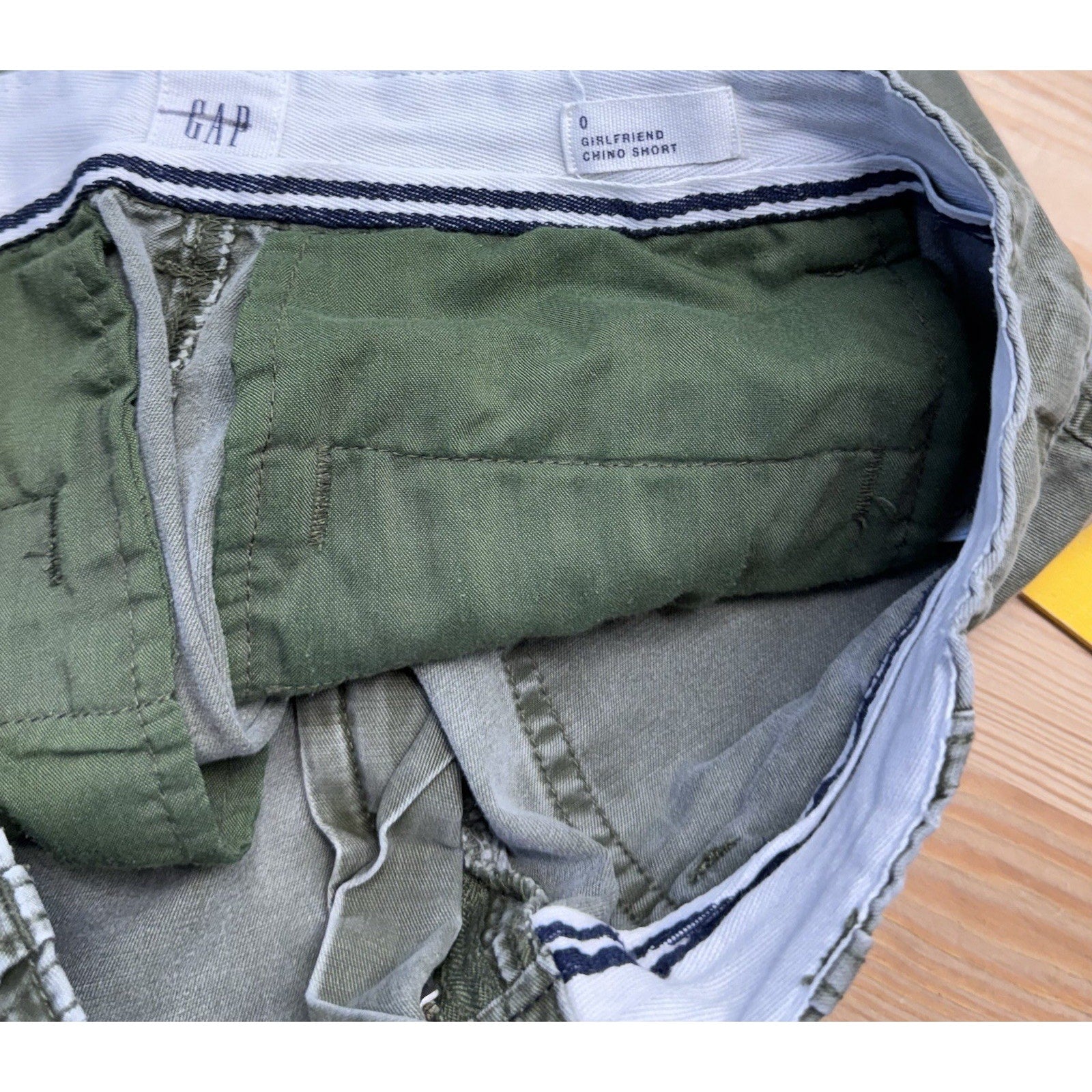 GAP Cargo Girlfriend Shorts Military Green Olive Drab Women’s Size 0 Loose