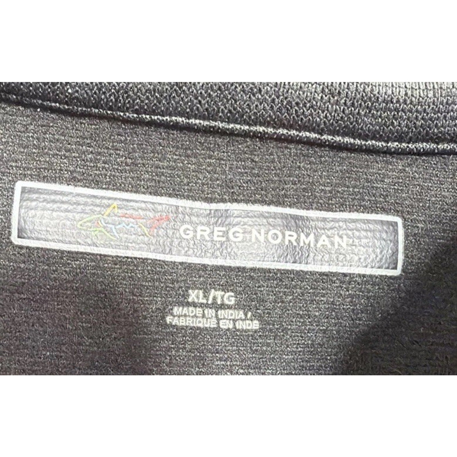 Men’s Greg Norman 1/4 Button Mock Neck Gray Pullover Fleece Size XL