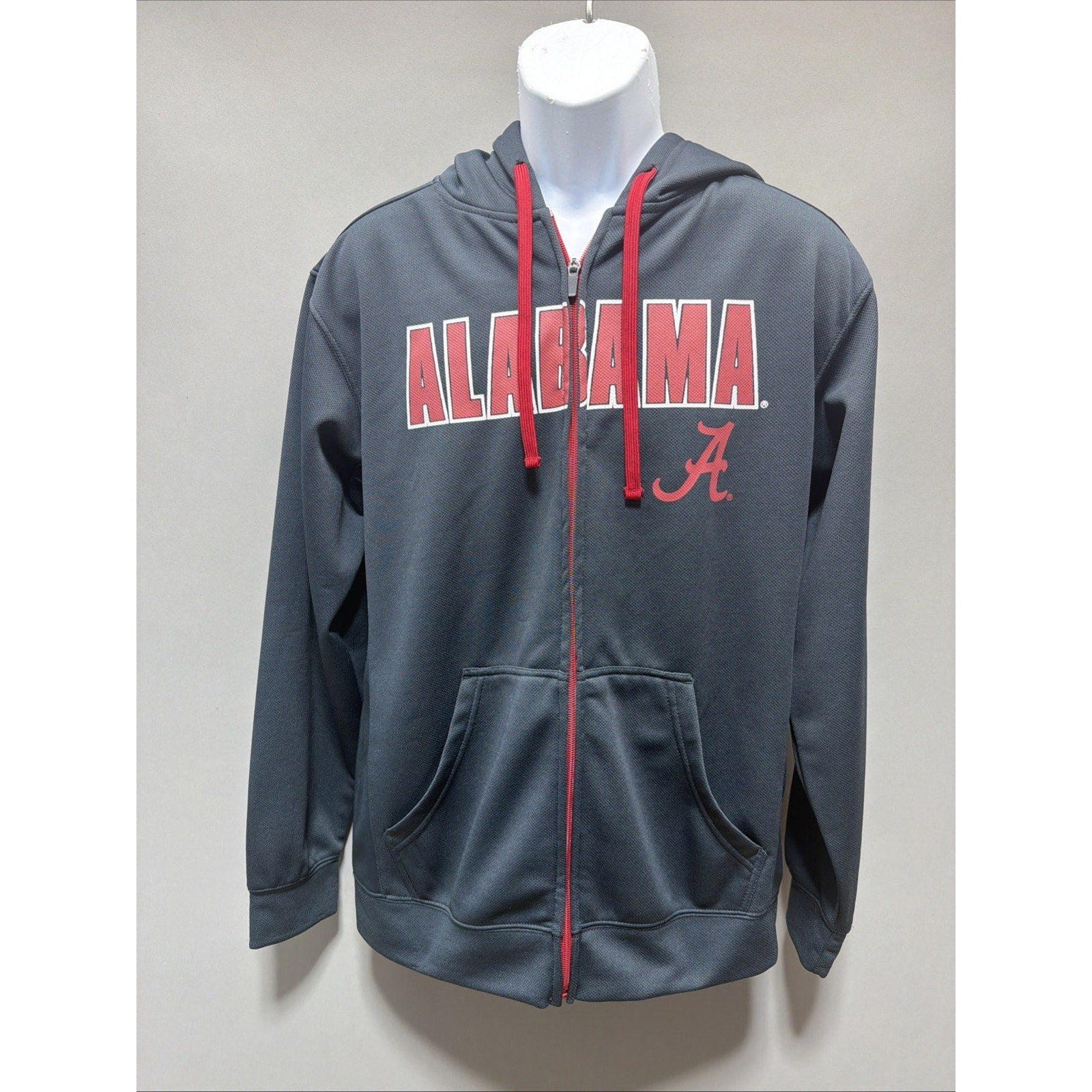 Alabama Crimson Tide Full Zip Fleece Hoodie Knights Apparel M Excellent