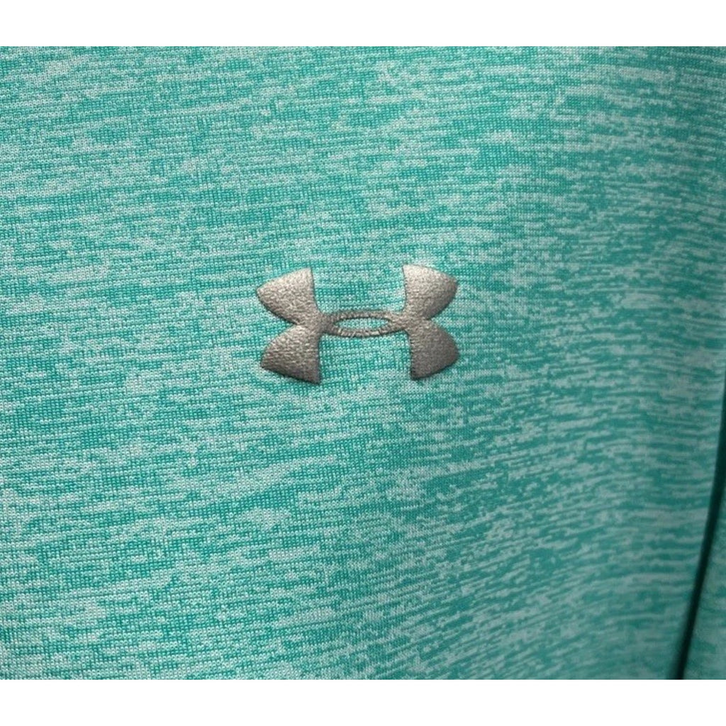 Under Armour UA Tech Women's Green Heather Long Sleeve Twist Athletic Crew M