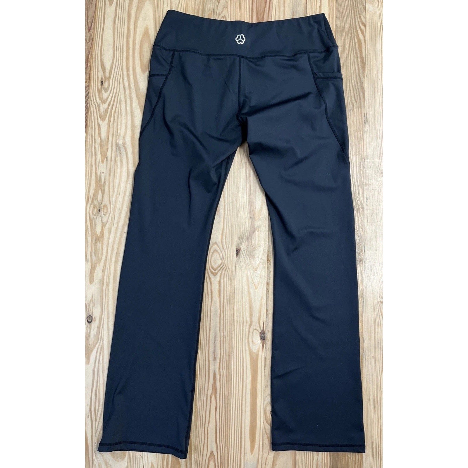 Zeronic Yoga Pants (Womens Size XXXL Black Stretch, Flared, Pull-On Pockets