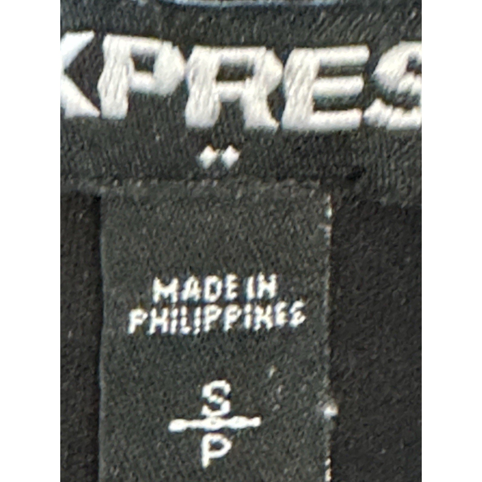 Express Black Sleeveless Sheath Dress Faux Leather Trim Zip Back Womens S