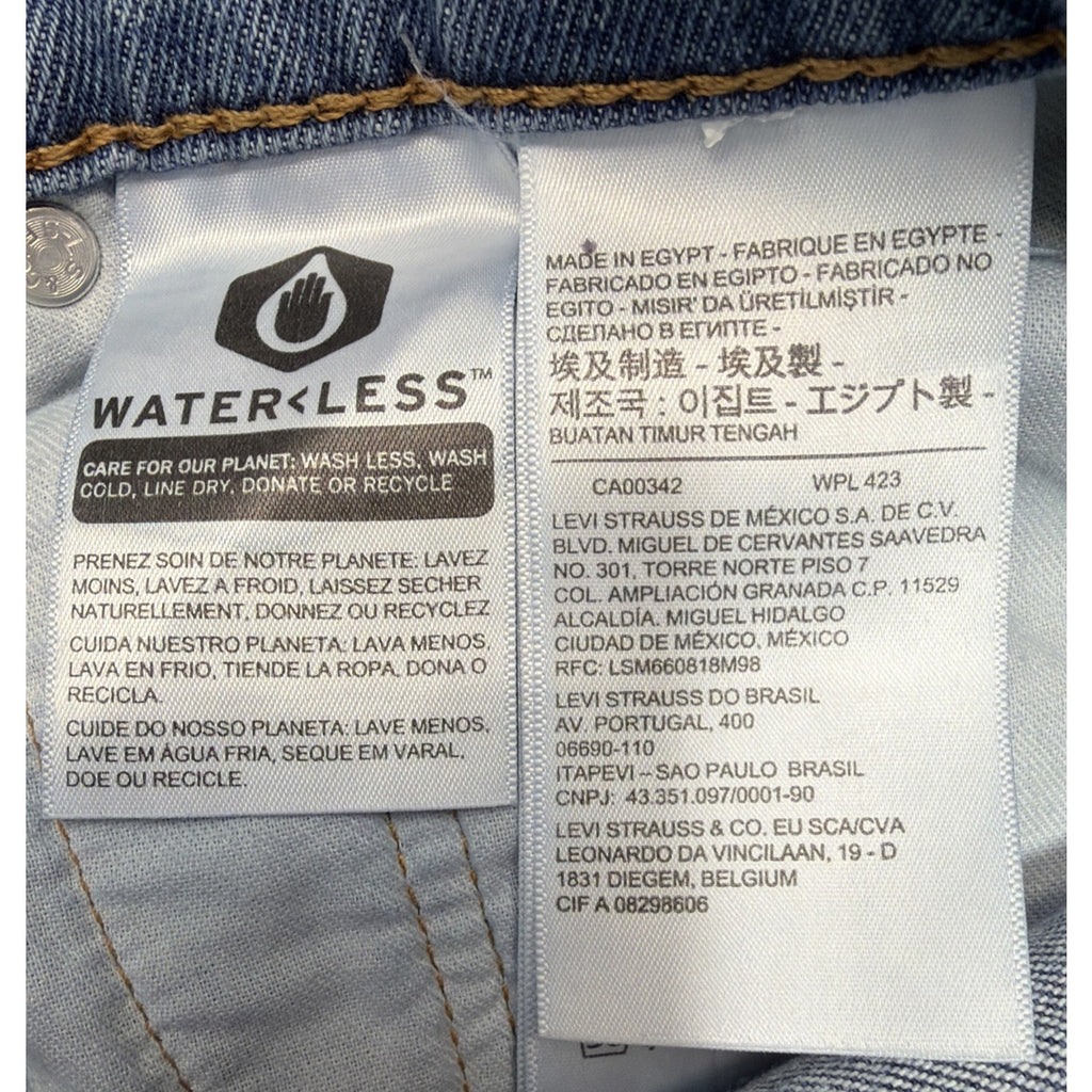 Levis Western Fit Jeans Mens Blue 40x34 Straight Medium Wash