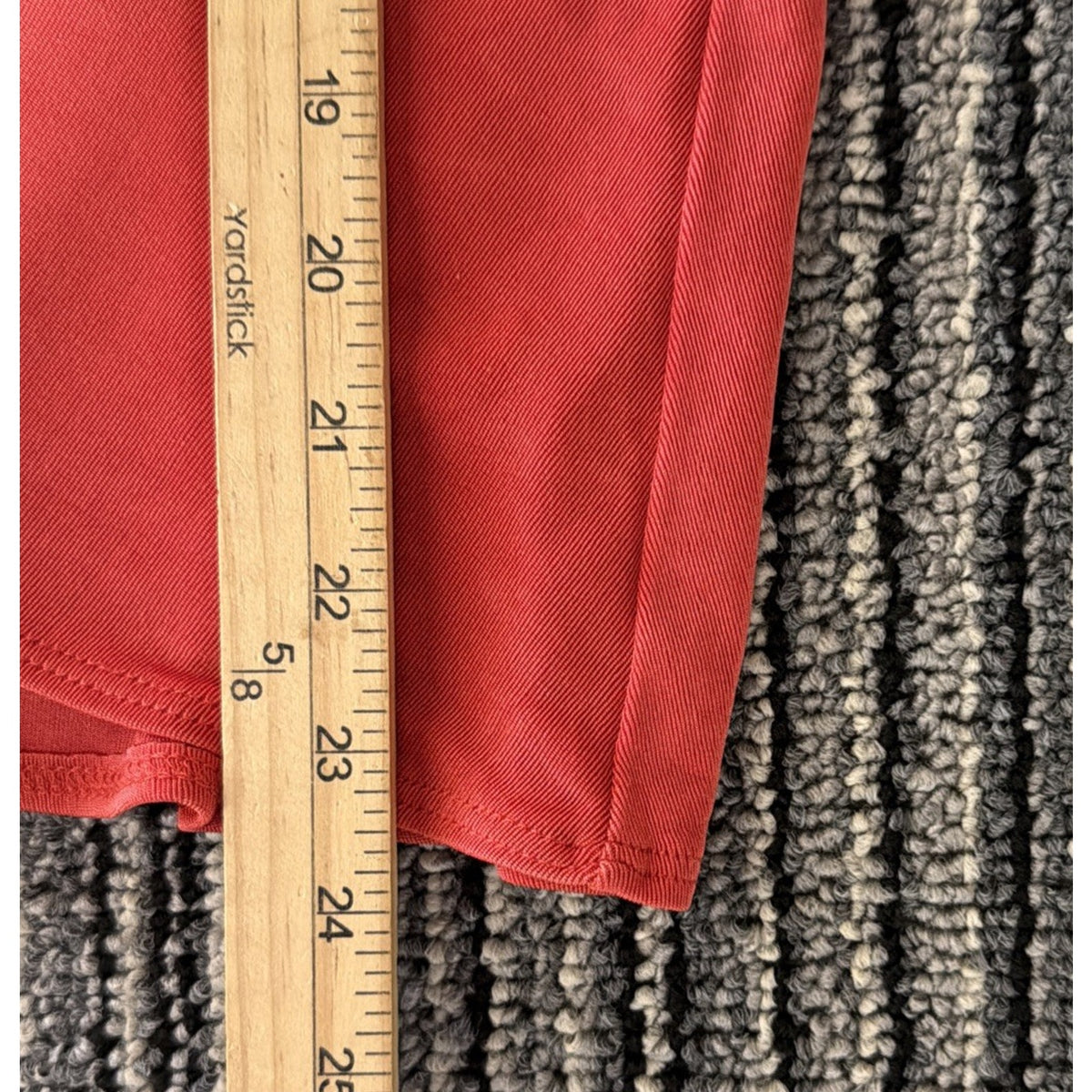 Vtg Chicos Travelers Womens Cardigan Sz L Red 3/4 Sleeve Tie Front Slinky USA