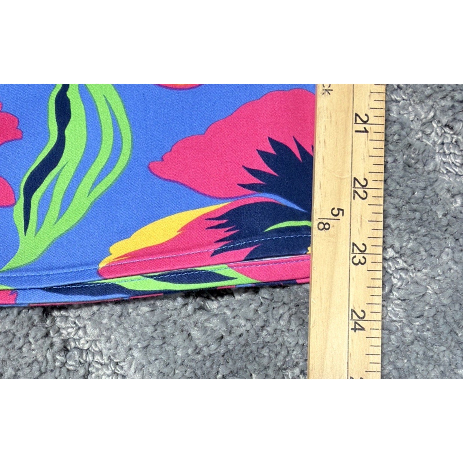 Polo Jeans Co Ralph Lauren Pants Womens 6 Blue Pink Floral Straight Leg Capri