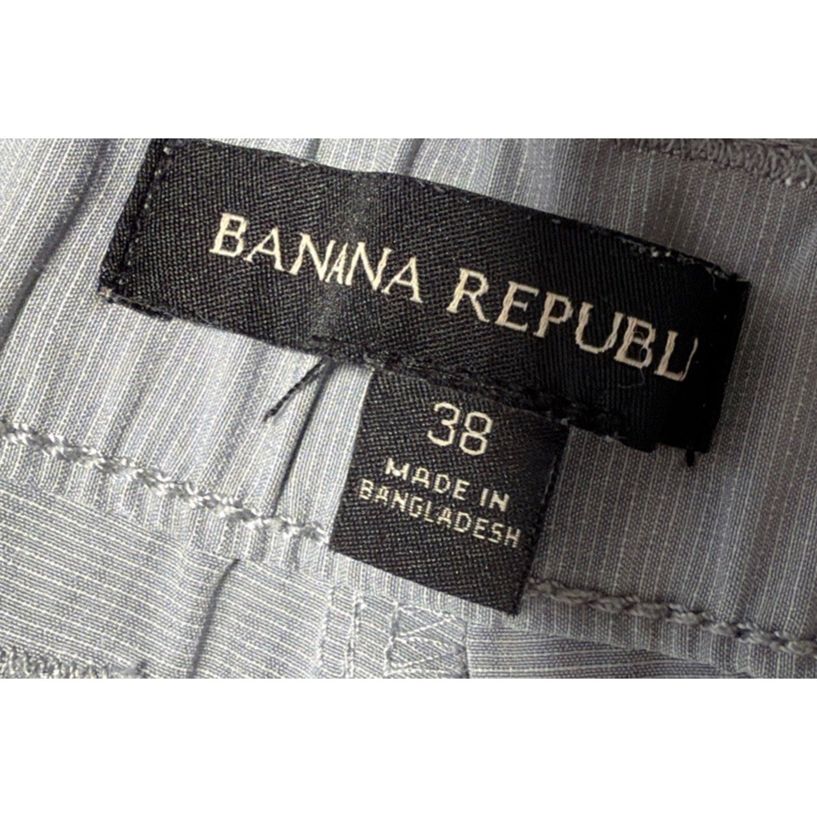 Banana Republic Men's Grey Comfort Flat Front Short Sizes 38 Casual Preppy Golf