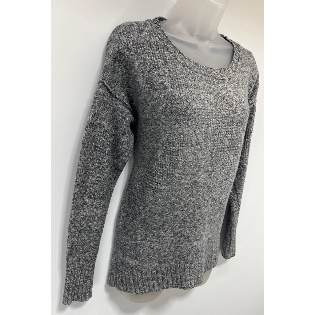 Calvin Klein Jeans Womens M Grey Knit Warm Long Sleeve Sweater