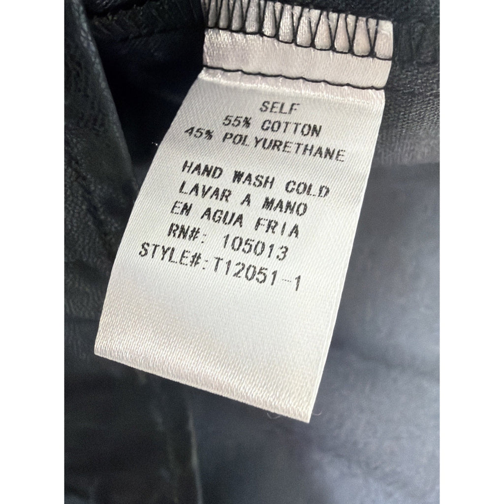 Andree By Unit Jasper Jacket Medium Black Shacket Back Faux Leather New