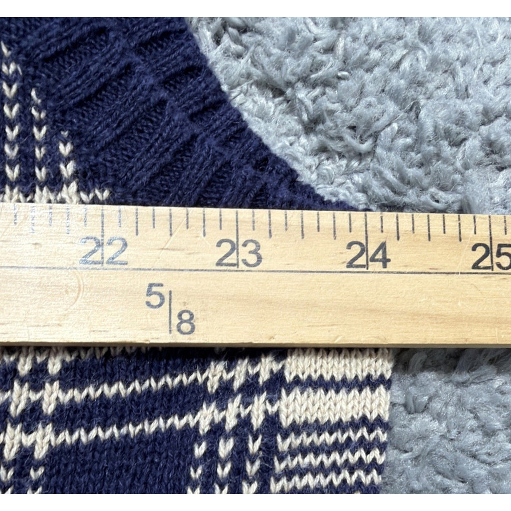 Vtg 90s Polo Ralph Lauren Mens Windowpane Linen Blend Sweater Vest XXL Preppy