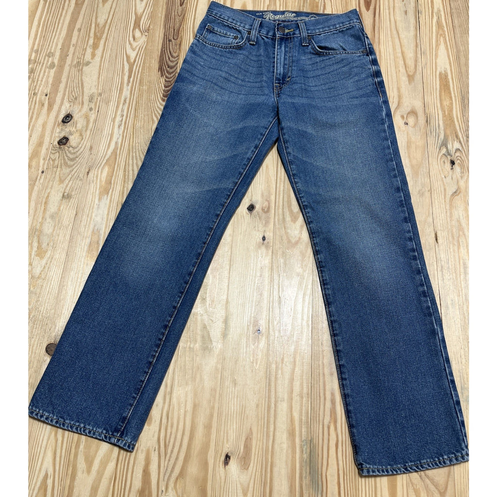 old navy denim jeans men size 28x30 Regular blue straight Relaxed classic jeans