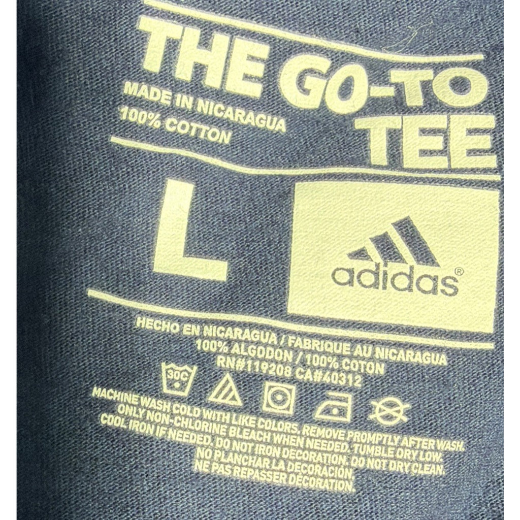 Memphis Grizzlies T Shirt Grit And Grind L Blue Adidas Ultimate Tee New W/O Tags