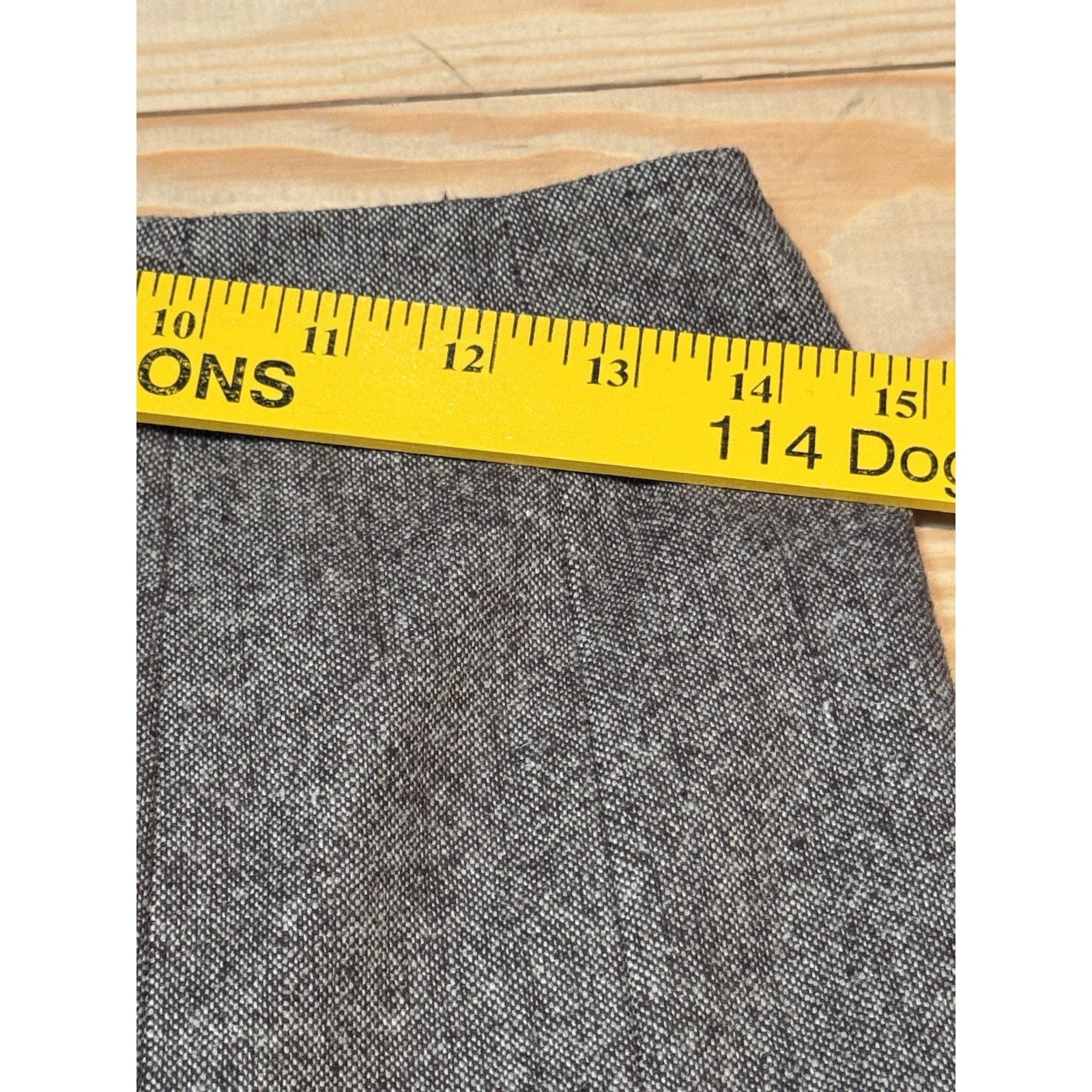 Talbots Women's A Line Skirt Size 2 Brown Wool Blend Crochet Hem Accent