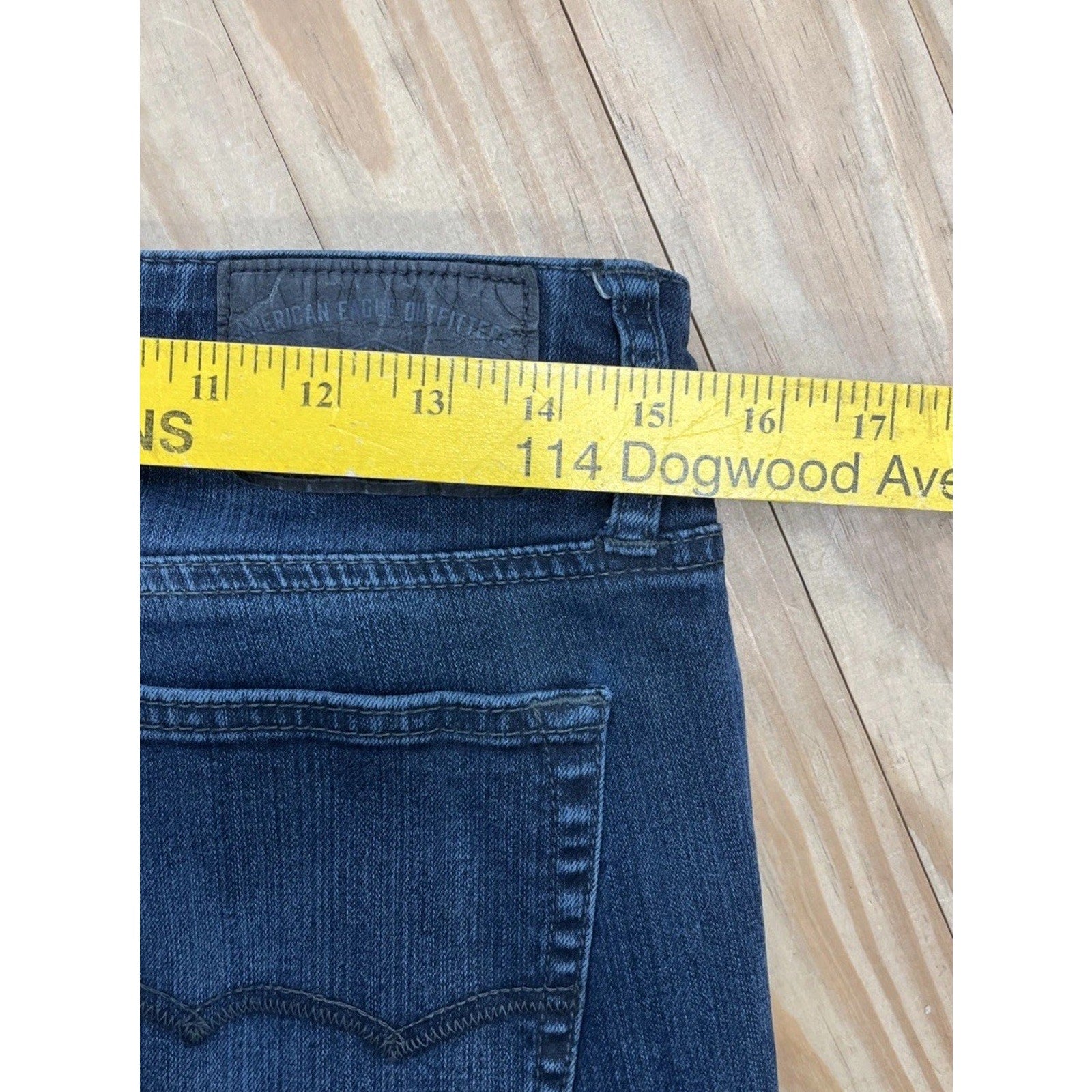 American Eagle Extreme Flex 4 Skinny Mens Dark Wash Jeans Size 30x30 Excellent