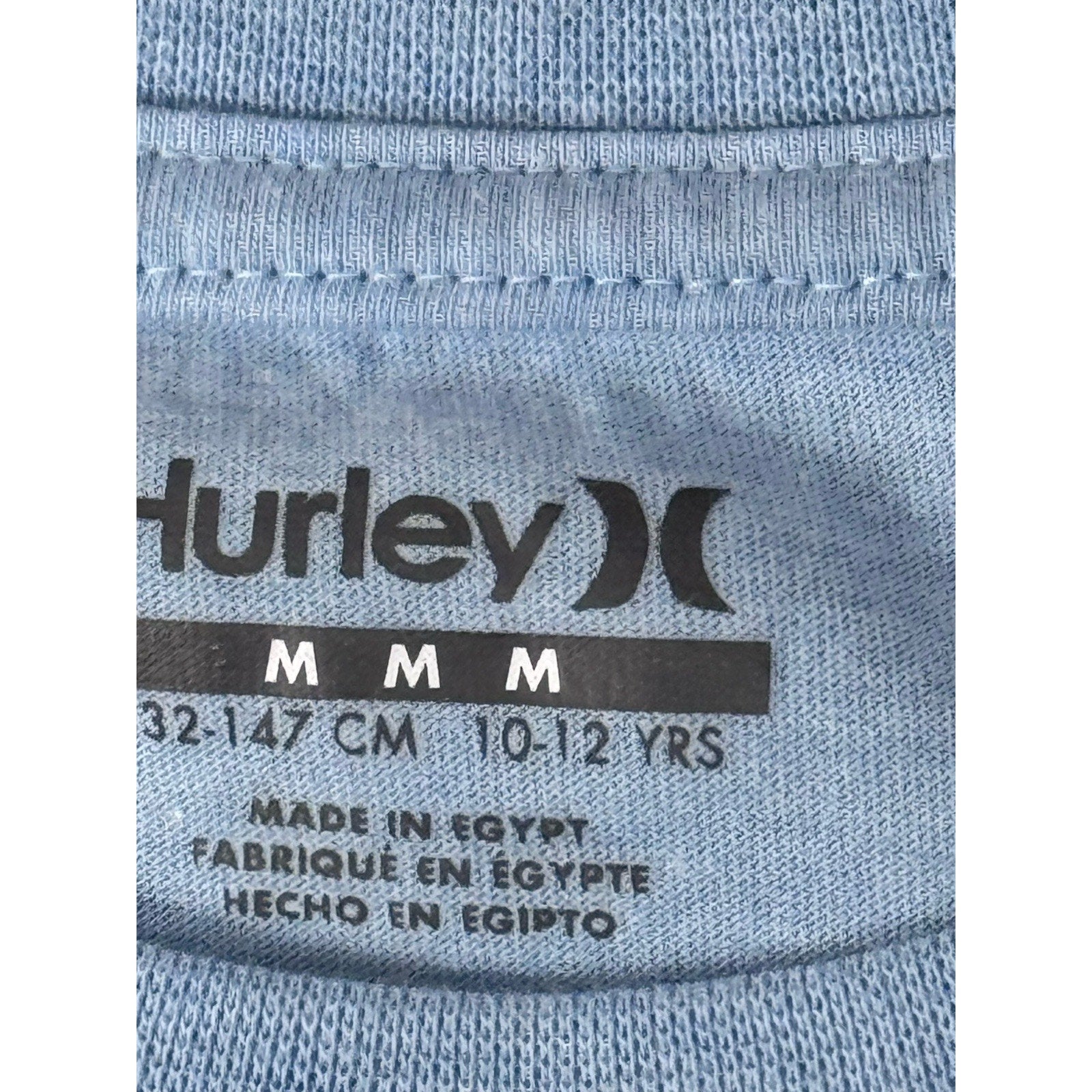 Boys Hurley Great White Shark Surf Fishing T-Shirt Size Medium 10-12