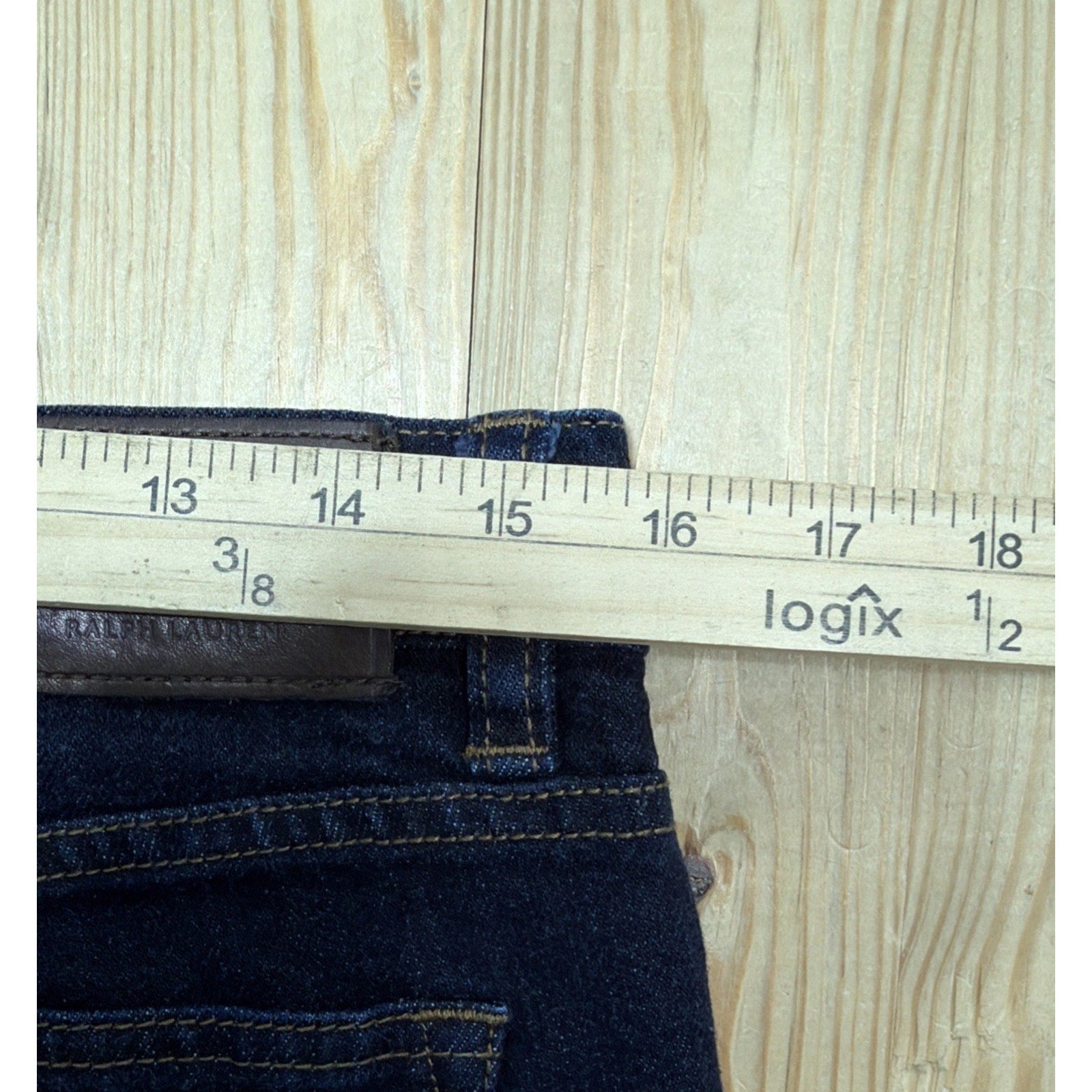 Lauren Jeans Co Ralph Lauren Women's Classic Straight Denim Blue Jeans-Size 8