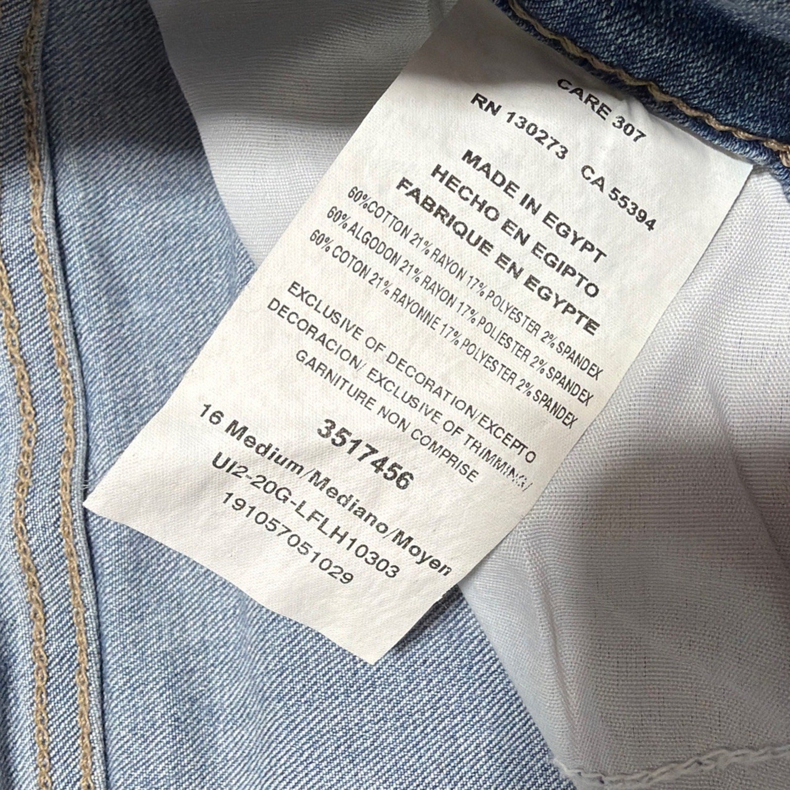 Lee Slim Fit Skinny Leg Mid Rise Sculpting Med Wash Womens Blue Jeans Sz 16 NWT