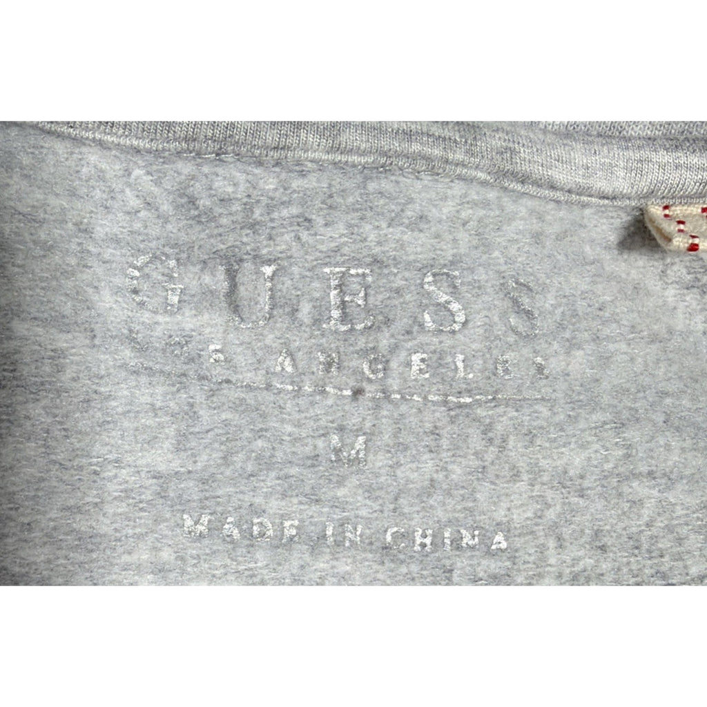 GUESS Los Angeles Women's Oversized Fleece Pullover Sweatshirt M Velour Letters