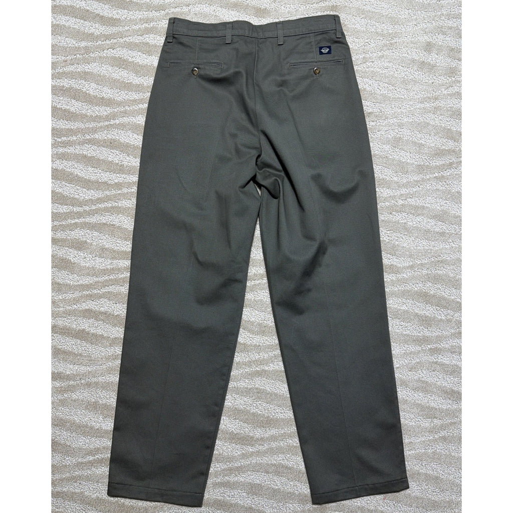Dockers Men's Classic Fit Chino Pants Green 34x34 Pleated