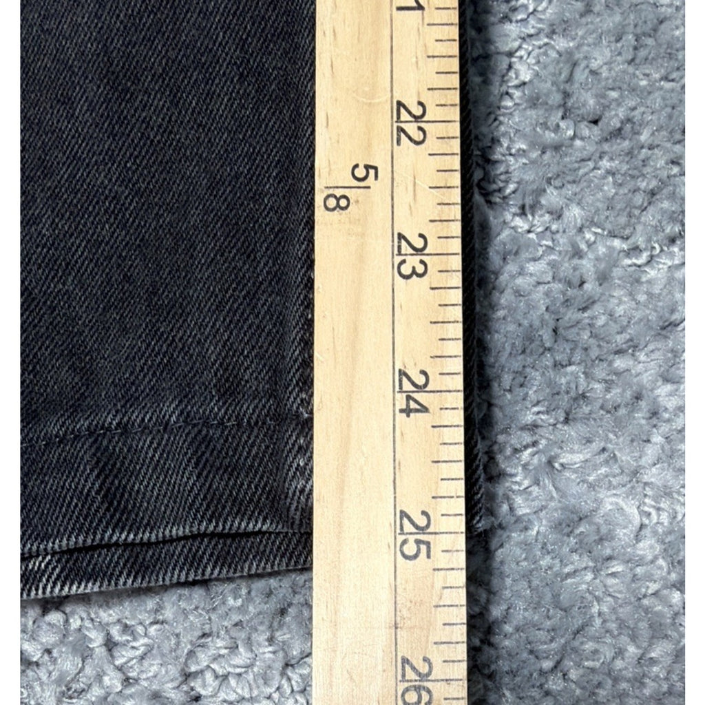 Levis 550 Relaxed Fit Red Tab 35x25 Jeans Denim Dark Hemmed