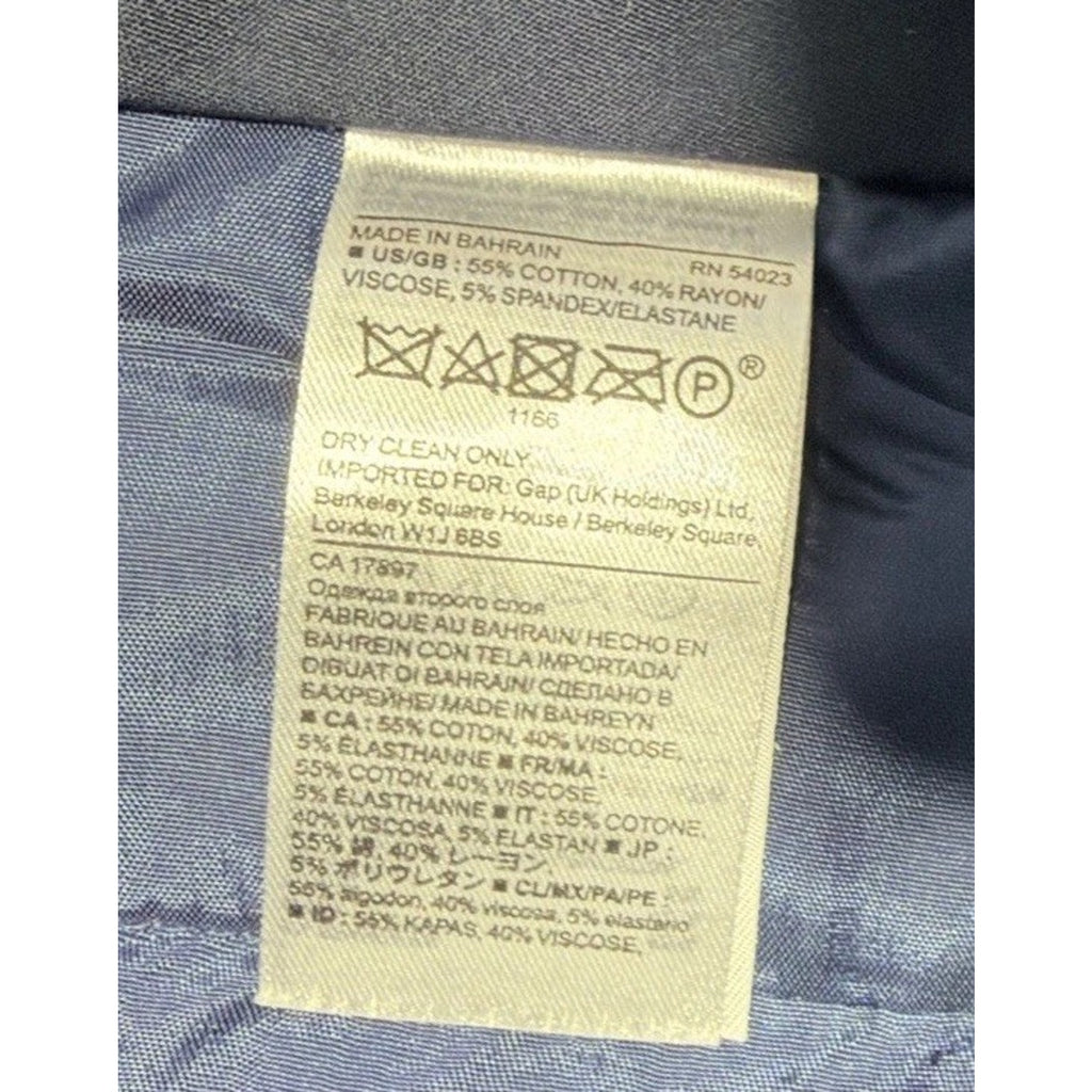 Banana Republic Chambray Sailor Sloan Skinny Ankle Pants Womens Size 14 36x27