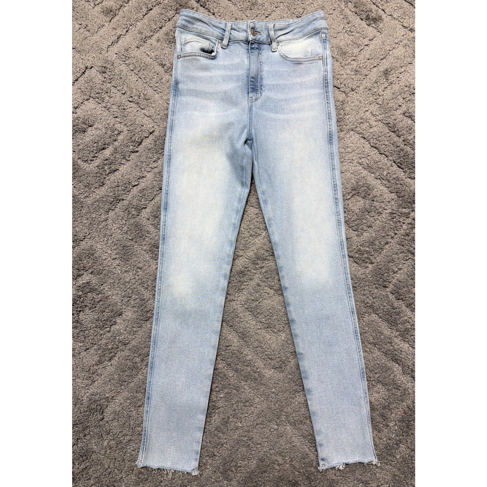 Free People Denim Jeans Women’s High Waist Skinny Size 28 Raw Hem