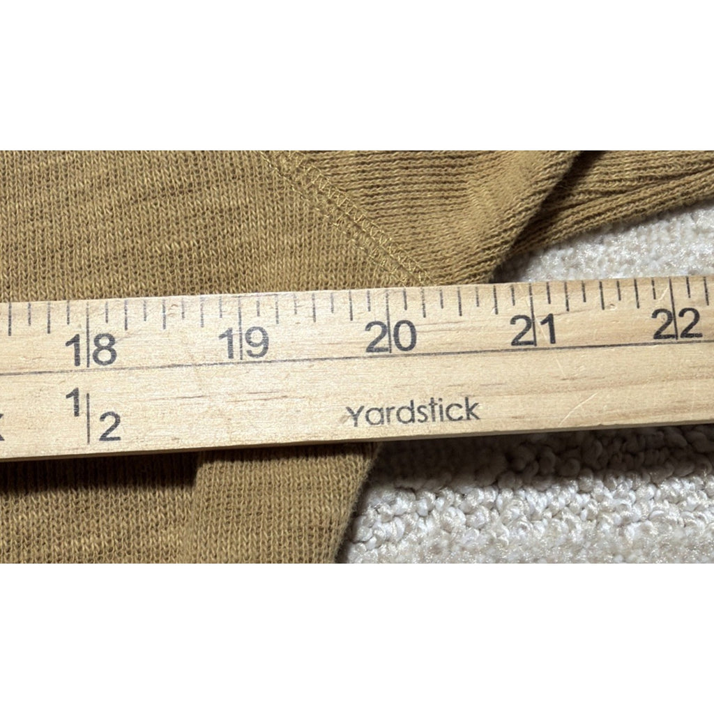 Eddie Bauer Sweater Mens S Tan Cotton Blend Knit Long Sleeve Crew Neck Casual