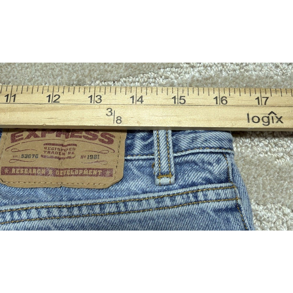 Vintage Women's Express Jeans Precision Fit Low Rise Boot Cut Size11/12 32x32
