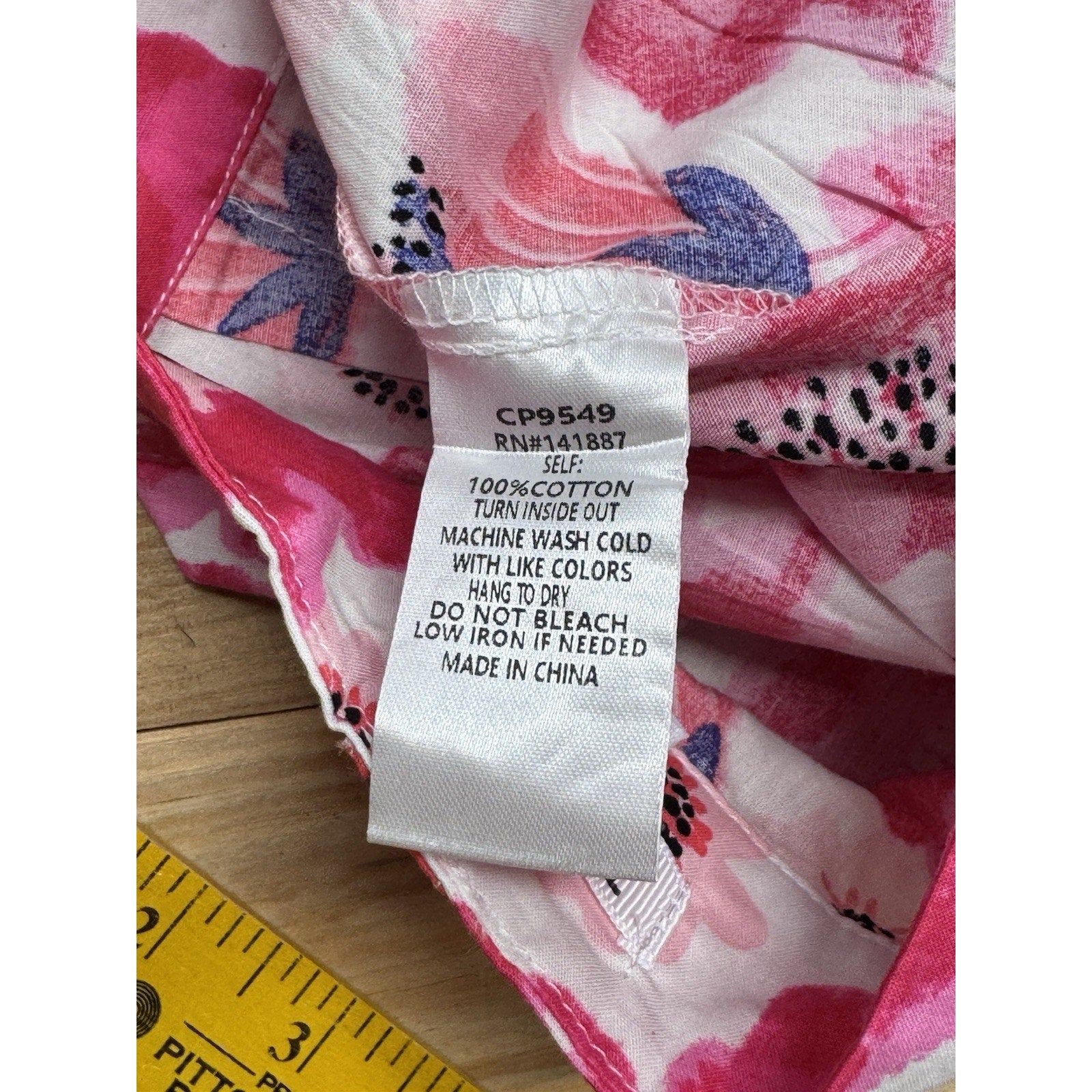 TCEC Pink Floral 100% CottonActive Athletic Shorts Size Large Pockets