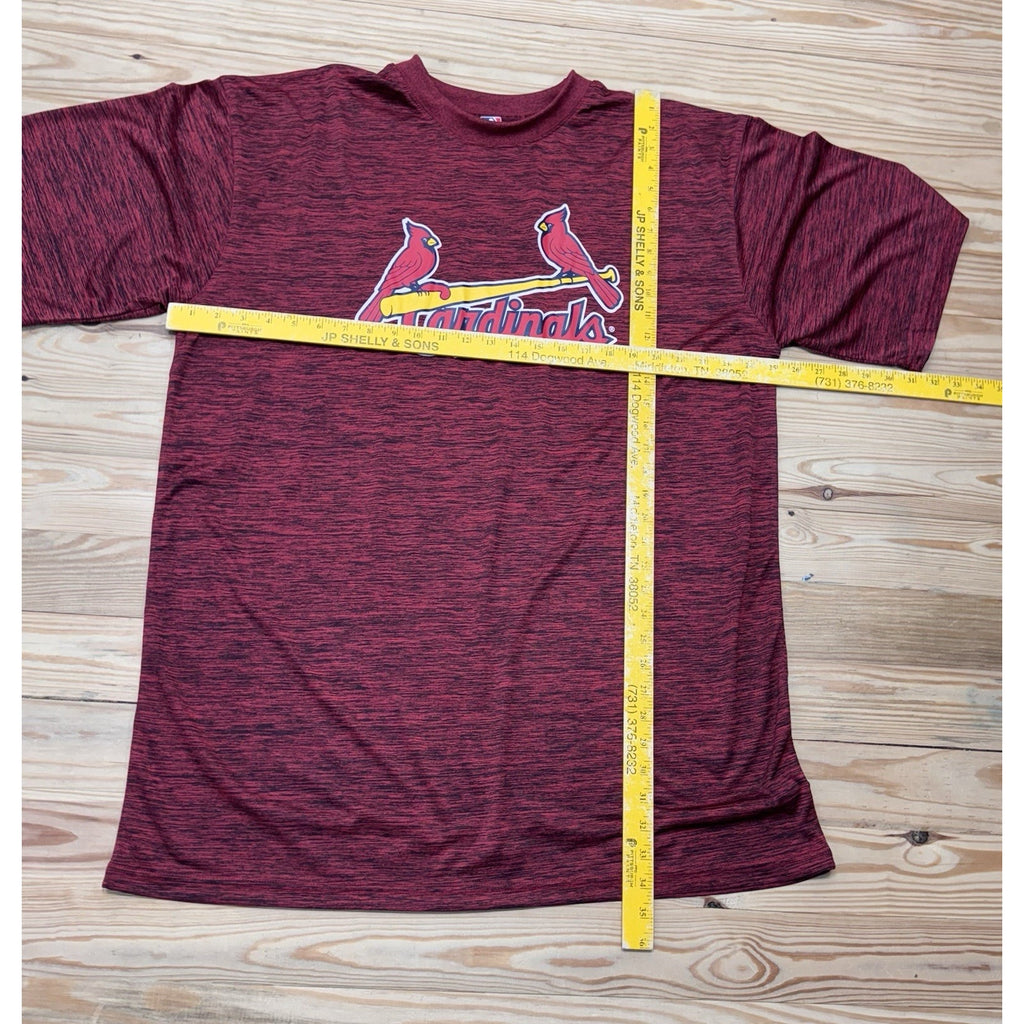 St Louis Cardinals Shirt Mens Yadier Molina #4 Polyester Baseball Red Men’s XLT