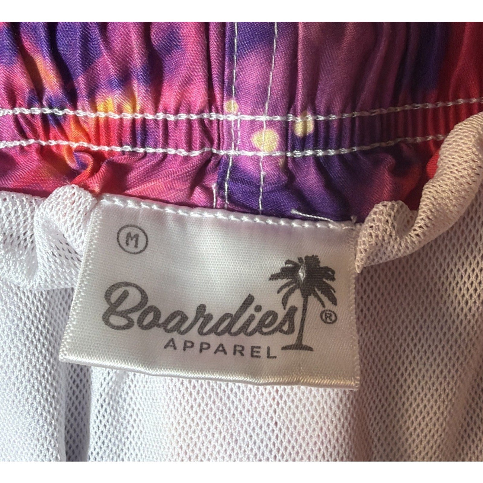 Boardies Swim Trunks Mens Size M Swim Lined Swim Short Shorts Elastic Waist
